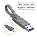Produktbild ZeroLemon iMemStick 3.0 Lightning Flash Drive 64 GB USB 3.0 2 in 1 Lightning Flash Drive Storage Backup Ladekabel All-in-One Externer Speicher für iPhone/iPad/PCs/Mac Computer Grau