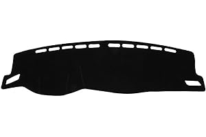 WALEQW Armaturenbrett Abdeckung Armaturenbrett Matte LHD Für VW Für T-ROC T Für ROC Für TROC 2018-2022 Auto Dashboard Abdeckung Sonnenschutz Matten Anti-uv-Pad Teppich Dash Matte(Black Side)