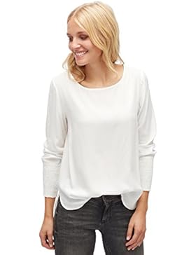 TOM TAILOR für Frauen Shirt / Blouse Bluse mit gesmoktem Armsaum