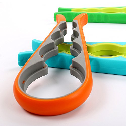 Glasöffner einfach Deckel Off kommen, für Senioren, Personen mit Arthritis und jeder, der Niedriger Stärke, rutschfest schwere kann Jar Flaschenöffner rot - 3