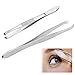 Accessotech Professional Hair Eyebrow Tweezers Removal Grooming Slanted Tip Remover Metal