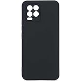 حافظة متوافقة مع Coverzone Realme 8 Silicone First Premier تصميم سطح غير لامع داخلي وخارجي حماية الكاميرا متوافقة مع Realme 8