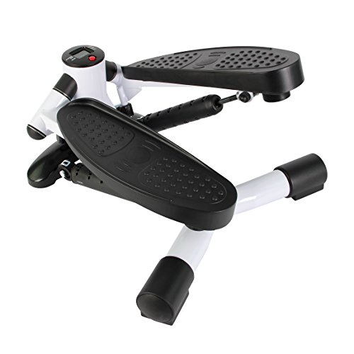Mini-Stepper / Side-Stepper von POWRX mit LCD – Trainingscomputer | Kalorienzähler / Schrittzähler / Timer / Fitnessgerät - 6