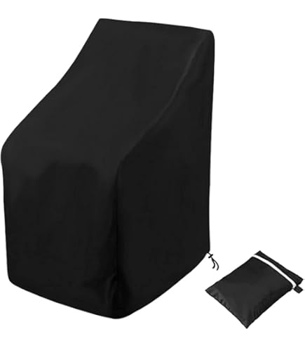 Housses Imperméables Pour Meubles De Jardin - Lot De 2 - Nylon 600D, Cordon De Serrage, Aération - 80x76x110 Cm - 12