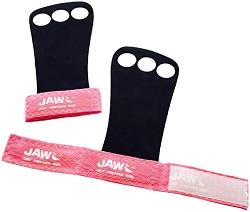 JAW Leather Pull-up Grips | Pink