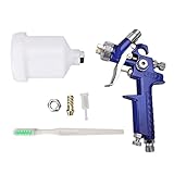 Düsengrösse:1,0mm FLYN HVLP Spritzpistole Lackierpistole Sprühpistole Druckluftpistole Farbspritzpistole Set mit 1,0mm Düse für Autolack