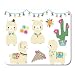 Produktbild Mauspad, grüner Junge, blaues Argyle-Alpaka-Party, süße Llamas, bunte Perlen, orangefarbenes Mädchen, Mauspad für Notebooks, Desktop-Computermatten, 7,2 x 22,7 cm