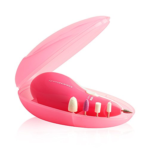 TOUCHBeauty TB-0602A Maniküre-Pediküre-Set mit 5 Aufsätzen Elektrische Nagelfeile mit Aufbewahrungsbox