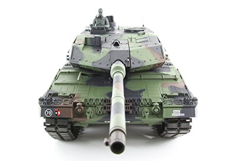 Heng Long NATO Leopard 2 A6 Battle Tank 1/16 Pro version Metal Tracks & Metal Gears --- 2.4G -- BB shooting Smoking Sounding with a FREE Challenger Hat by Big Boyz ©