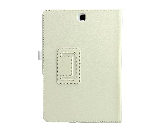 gada - 3in1 Set  Samsung Galaxy Tab A T550 555 9 7 - Elegantes Slim Leder-Imitat Case mit praktischer Standfunktion inkl  kostenloser Displayfolie und