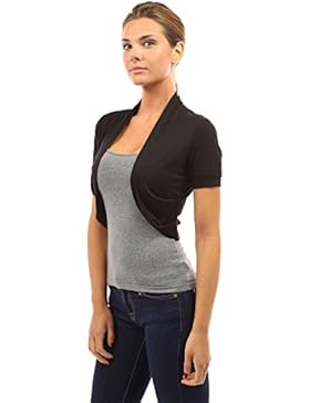 PattyBoutik Damen plissierten Seiten Boleroshrug