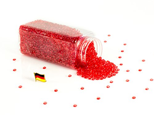 Deko Tautropfen / Raindrops PONGO, rot, 5mm, 605ml Dose, Made in Germany - Regen Tau Tropfen - monsterkatz