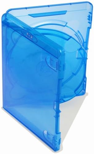 Accessory Land 10 Pack Genuine AMARAY Triple Blu ray Case 14mm Spine for 3 Discs New Replacement Amaray UK (10 Pack Trible Triple Blu ray Case)