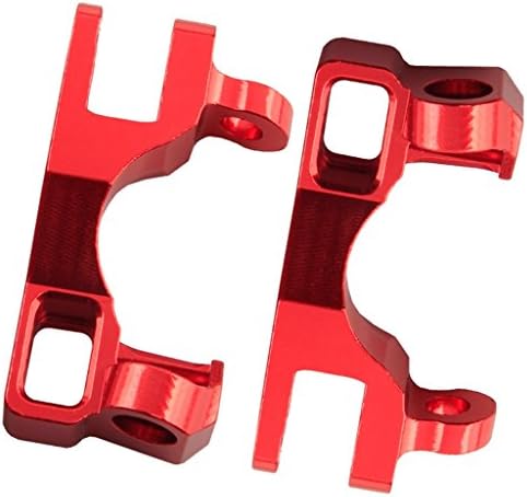 Yiguo 2pcs Aluminum Front Hub Carrier (L / R) SLA003 for 1:10 Traxxas Slash 4x4 Upgrade Parts Red