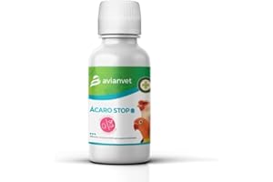 AVIANVET Acarien Stop | Efficace contre les acariens rouges et les acariens des voies respiratoires des oiseaux | Format 100 ml.