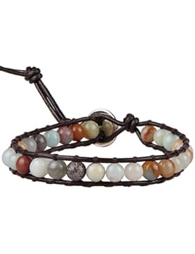 KELITCH Armband HalbHalbedelsteinee Damen Freundschaftsarmbänder