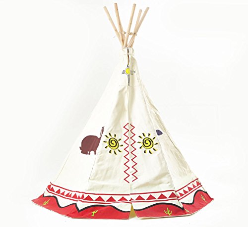 Children's Wigwam Teepee Play Tent, Traditional Wild West Cowboys and Indians Tipi by Garden Games Ltd Children's Wigwam Teepee Play Tent, Traditional Wild West Cowboys and Indians Tipi by Garden Games Ltd