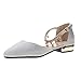 Produktbild Klassische Funkelnde Herbst Halbschuh für Frauen/Dorical Damen Mädchen Mode Spitze Schuhe Flache Ferse Pearl Prinzessin Schuhe,Casual Schuhe Segelschuhe Outdoor Urlaub Pumps 35-40(Silber,36)