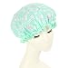 Mold Resistant Shower Cap Double Layers Waterproof Bath Cap Heart Shaped Green RS.1757.00
