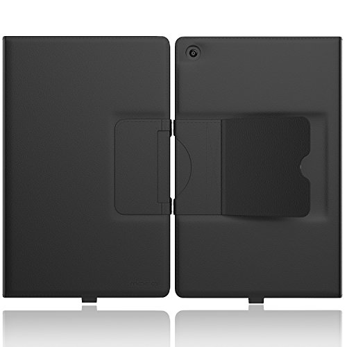 MoKo Fire HD 8 2016 Bluetooth Tastatur Hülle Keybord Case – PU Leder Schutzhülle mit abnehmbarer Wireless Bluetooth Tastatur QWERTY Layout für Fire HD 8 Tablet (6. Generation – 2016), Schwarz (mit Auto Schlaf / Wach Funktion) - 3