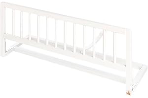 Pinolino Barrière de Sécurité de Lit Enfant, Pliable Barrière de Protection, Bébé Chambre à Coucher, Protection antichute, 90 x 33 x 36 cm, Blanc
