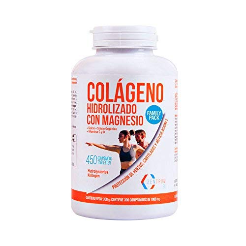 Colágeno hidrolizado con calcio para huesos y articulaciones - Colágeno con vitamina C y vitamina D para ayudar a la energía del día a día - 900 comprimidos