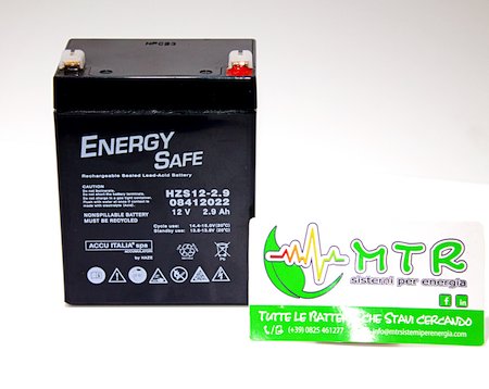 Batteria al piombo ENRGY SAFE 12V 2.9Ah