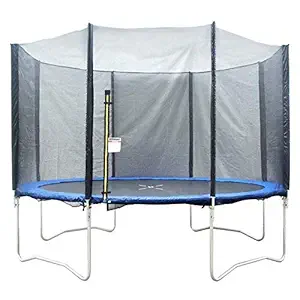 IRIS Fitness TUV Approved Trampoline with Enclosure net and Poles Safety Pad Ladder Jumping Mat (6feet)