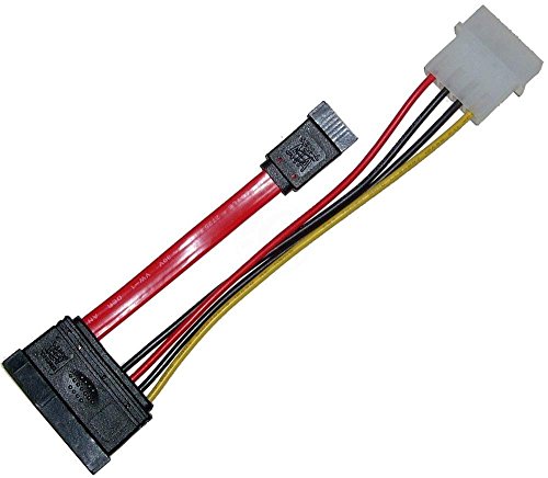 Cablematic - Daten + SATA-Stromkabel (10cm)