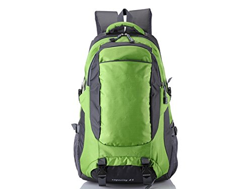 HBNGVF Einfach Männer Frauen Sport Outdoor Große Kapazität Klettern Rucksack Wandern Reisetasche (Rot)