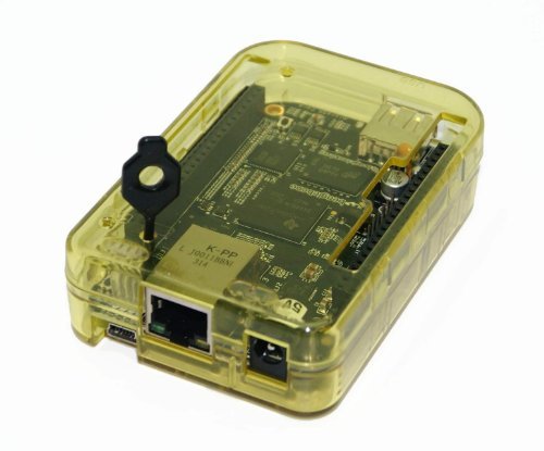 SB Components Premium Protective Enclosure case for BeagleBone -(Transparent Yellow)