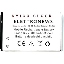 Batteria Per Brondi Amico Unico - Nuova Produzione 2024, 1000 MAh, Compatibile BL-5C - Foto 5