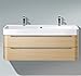 Produktbild Duravit Waschtischunterschrank Happy D.2 480x1175x380mm für 231812, europäische eiche, H2636705252