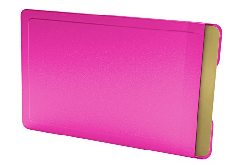 Card caja fuerte color Tarjeta Carcasa de Acero Inoxidable en rosa, RFID/NFC para teléfono