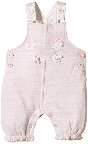 Pumpkin Patch Baby-Girls Fleece Dungarees, Cloud Pink, 0-3 Months