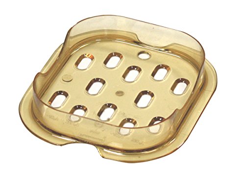 Rubbermaid Commercial Products Hot Food Drain Tray, 1/6 Size, Amber (FG345600AMBR)