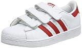  Adidas Superstar CF C, Zapatillas de Gimnasia Unisex Niños, Blanco FTWR White Scarlet, 34 EU