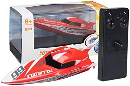 Great Deals! RC Boat Remote Control High Speed Electric Race Boat 4 Channels for Pools, Lakes and Outdoor Adventure (A)