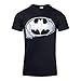 Produktbild Batman Logo Mono Distressed T-Shirt schwarz L