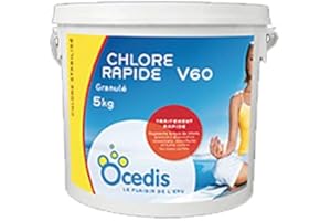 OCEDIS - Chlore Rapide V60 granulé Piscine - Chlore stabilisé - 5kg