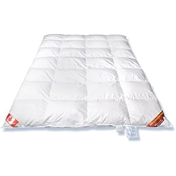 Canada Daunendecke 135x200 WARM – Hochwertiges Luxus Winter Daunenbett – kanadische Polar ...