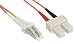 Produktbild InLine 88641 A 0,5 m orange LWL-Kabel – Glasfaserkabel von (orange, männlich/männlich, 0,5 m)