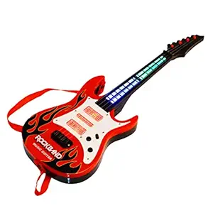 DD Retails 4 String Guitar Toy // Dynamic Music Toy Guitar // 20 Inch Kids Guitar Toys // Childrens Acoustic Guitar with String and Pick (Multicolor)