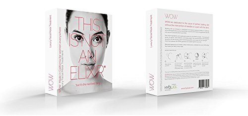 Hyalual WOW Mask - A Luxury Facial Mask With Hyaluronic Acid and Collagen - Reduces Appearance of Wrinkles, Providing Elasticity For Healthy Beautiful Skin