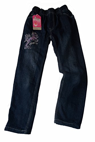 Girl's Winter Thermal Jeans - UK 5/6 years, blue