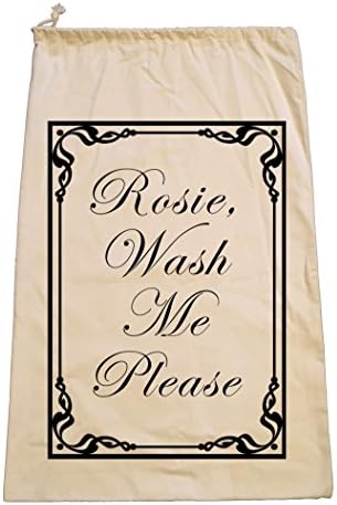 Personalised 100% Cotton Laundry Bag - 'Any Name Wash Me Please' great and funny gift for a housewarming.