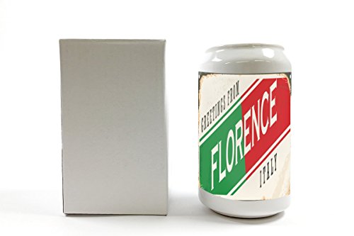 Spardose Fernweh Stadt Florenz Italien Keramik bedruckt