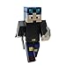 Price comparison product image Blue Hair Miner Boy Action Figure Toy, 10cm Custom Series Figurines, EnderToys
