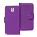 Produktbild Samsung Galaxy Note 3 Bookstyle Hülle, Conie Mobile PU Leder Schutzhülle Handytasche Bookcase Tasche Premium Klapphülle in Lila