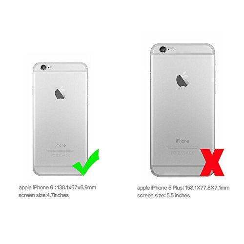 Badalink Case f  r iPhone 6 iPhone 6S 4 7 Zoll  TPU Case Handycase Schutzh  lle Handytasche Matt mit Logo-Loch Schwarz Dunkleblau Rosa